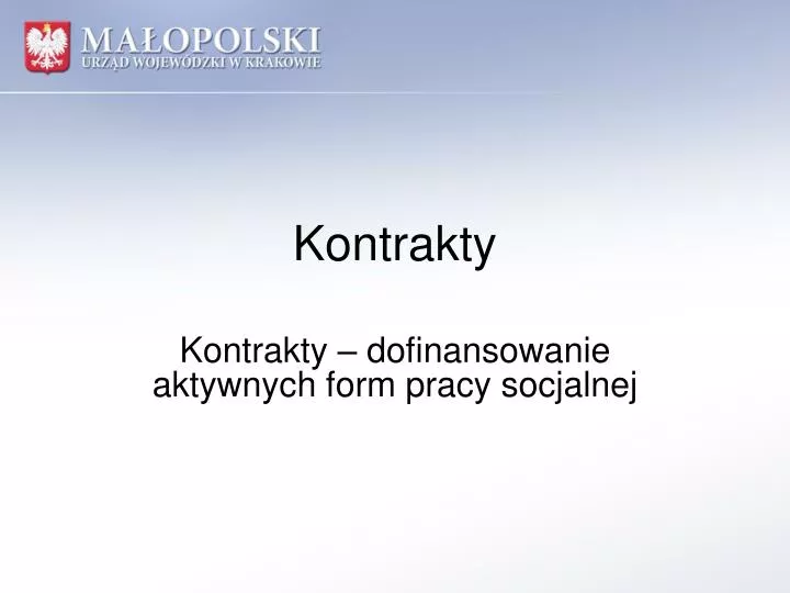 kontrakty