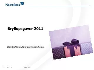 bryllupsgaver 2011