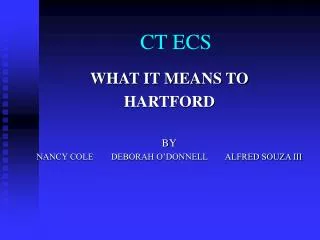 CT ECS