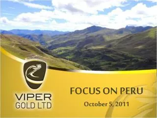FOCUS ON PERU October 5, 2011