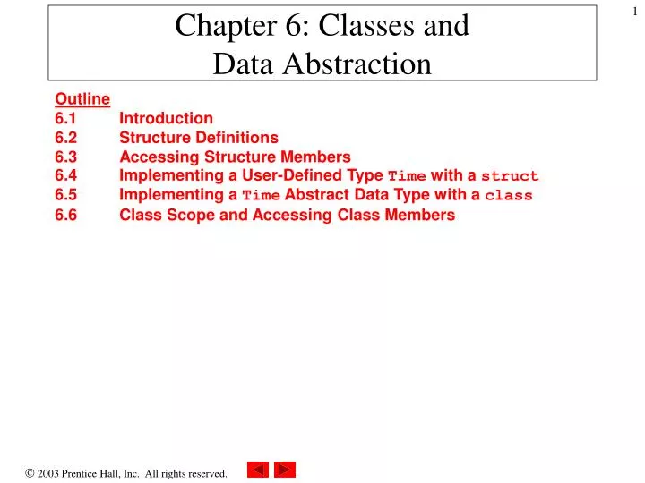 chapter 6 classes and data abstraction