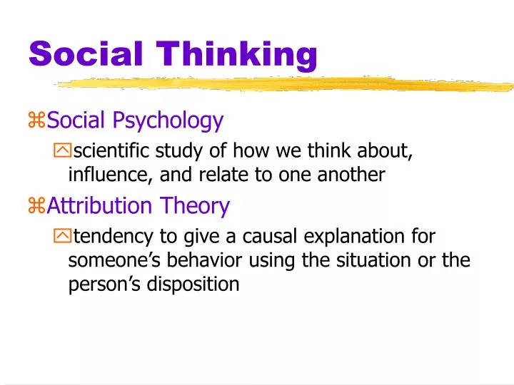 social thinking
