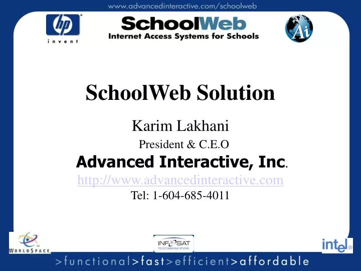 schoolweb solution