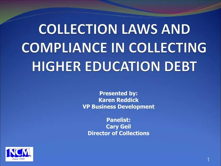 collection laws and compliance in collecting higher education debt