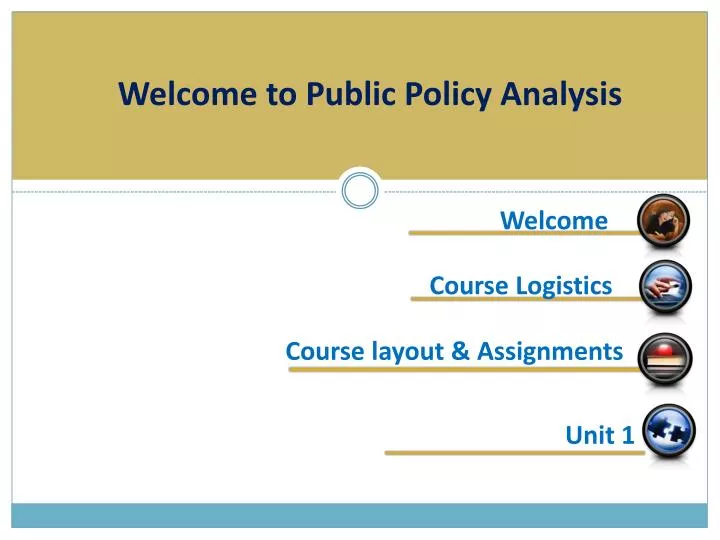 welcome to public policy analysis