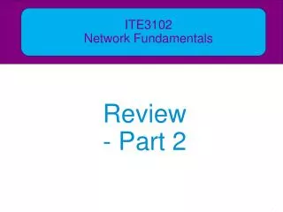 ITE3102 Network Fundamentals