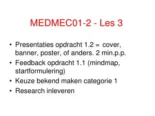 medmec01 2 les 3