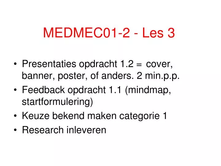 medmec01 2 les 3