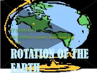 rotation of the earth
