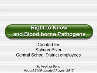 right to know and blood borne pathogens