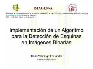 implementaci n de un algoritmo para la detecci n de esquinas en im genes binarias