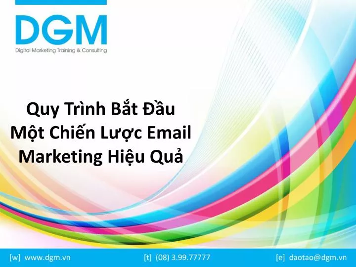 quy tr nh b t u m t chi n l c email marketing hi u qu