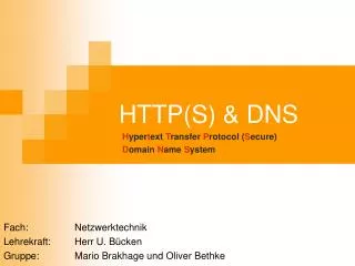 http s dns