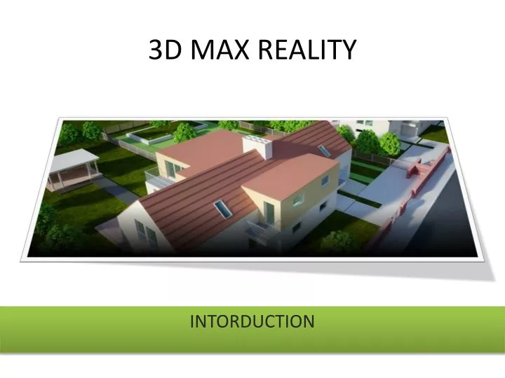 3d max reality