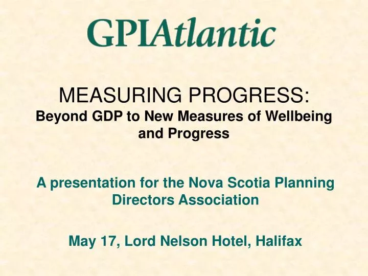 measuring progress beyond gdp to new measures of wellbeing and progress