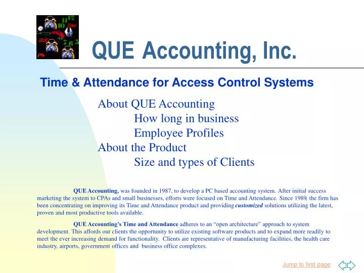 que accounting inc