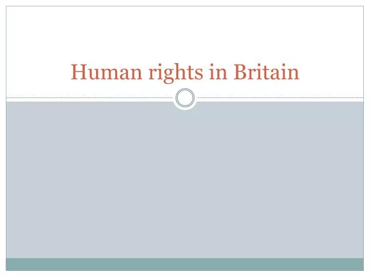 human rights in britain