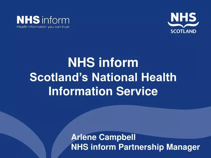 nhs inform scotland s national health information service