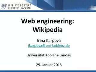 Web engineering : Wikipedia