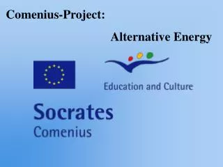 Comenius-Project: Alternative Energy