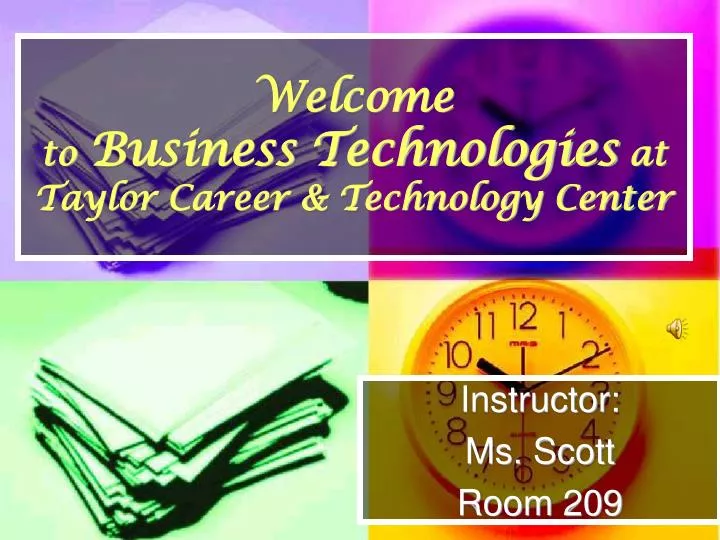 welcome to business technologies at taylor career technology center