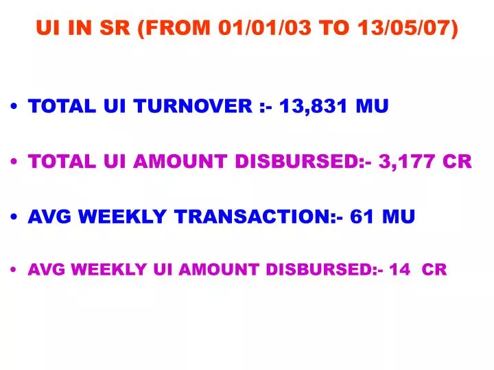 ui in sr from 01 01 03 to 13 05 07