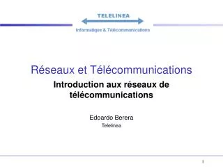 r seaux et t l communications