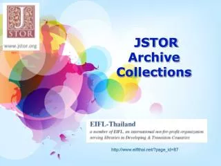 jstor archive collections