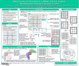 CP for Sudoku Study &amp; compare the effectiveness of constraint propagation algorithms