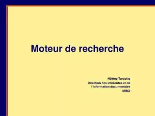 moteur de recherche