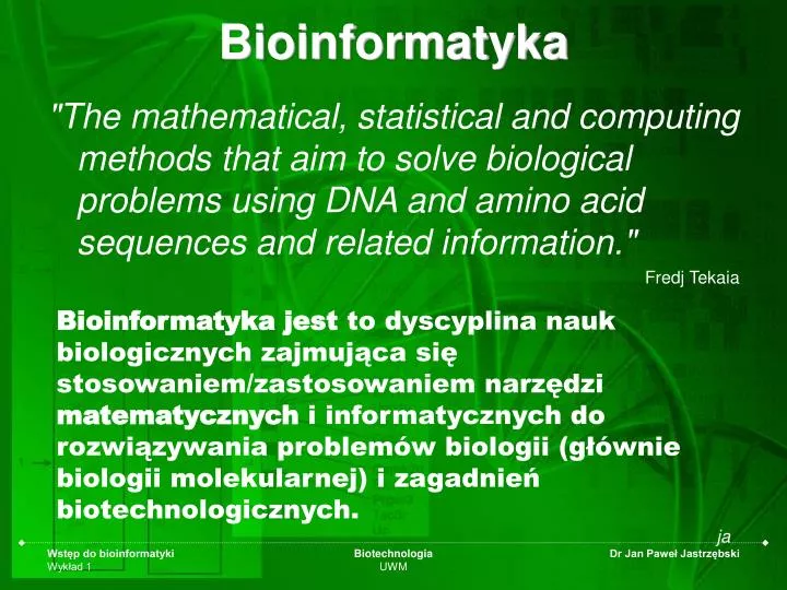 bioinformatyka
