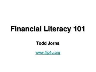 Financial Literacy 101
