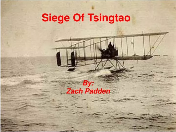 siege of tsingtao
