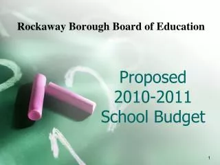 Proposed 2010-2011 School Budget