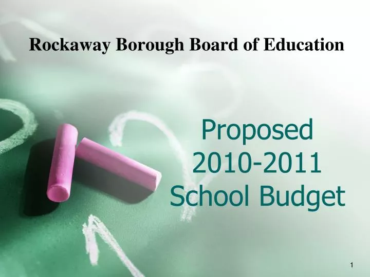 proposed 2010 2011 school budget