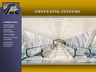 CONVEYING SYSTEMS