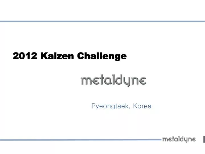 2012 kaizen challenge