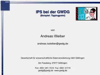 ips bei der gwdg beispiel tippingpoint