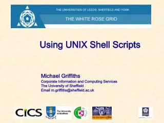 Using UNIX Shell Scripts