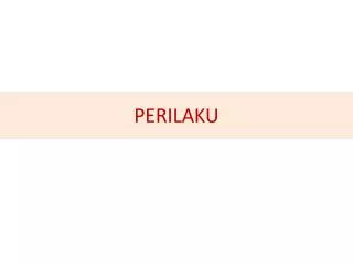 perilaku