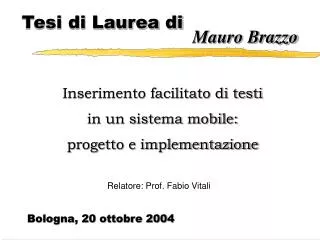 tesi di laurea di