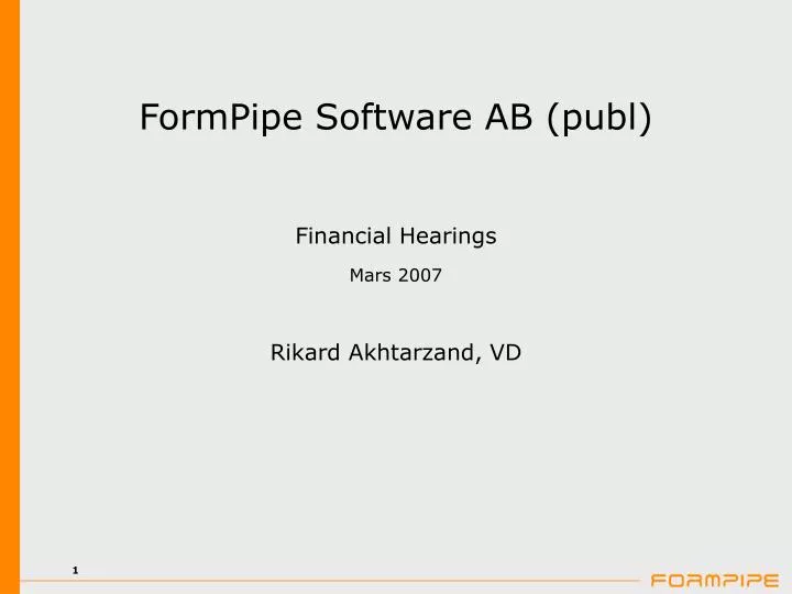 formpipe software ab publ