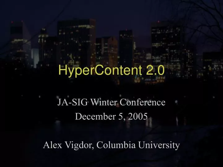 hypercontent 2 0