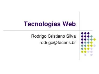 tecnologias web