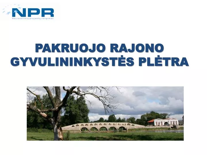 pakruojo rajono gyvulininkyst s pl tra