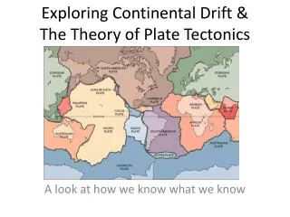 Exploring Continental Drift &amp; The Theory of Plate Tectonics