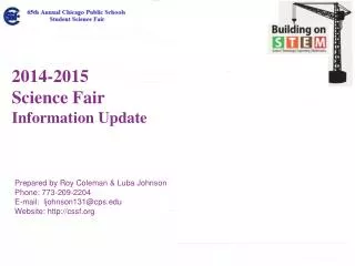 2014-2015 Science Fair Information Update