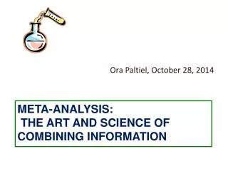Meta-Analysis: The Art and Science of Combining Information