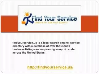 local-search engine, service directory with a database