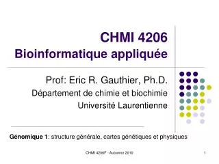 chmi 4206 bioinformatique appliqu e